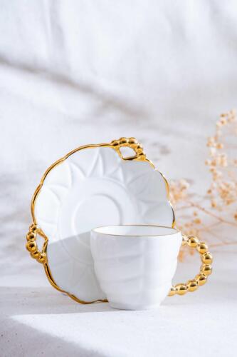 Daisy 6 Kişilik Kahve Fincanı Takımı - 90 ml - Acar