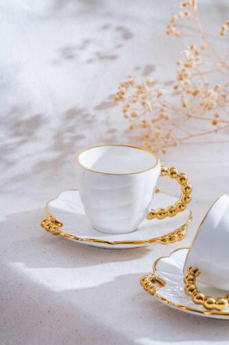 Daisy 6 Kişilik Kahve Fincanı Takımı - 90 ml - 2