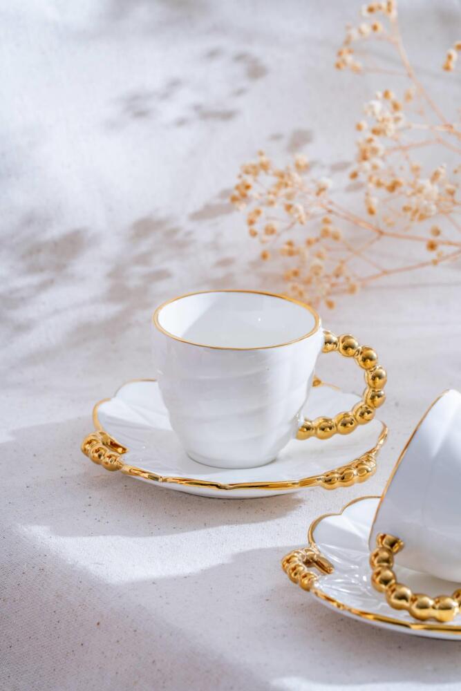 Daisy 6 Kişilik Kahve Fincanı Takımı - 90 ml - 2