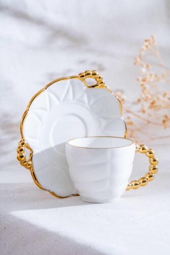 Daisy 6 Kişilik Kahve Fincanı Takımı - 90 ml - 4