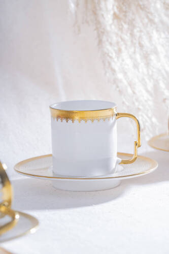 Delora 6 Kişilik Kahve Fincan Takımı - 90 ml - 2
