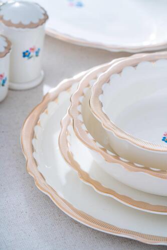 Delphina 12 Kişilik 58 Parça Porselen Yemek Takımı - 9