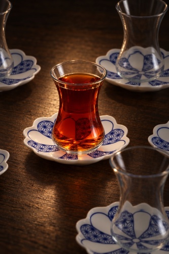 Dem 6 Kişilik Çay Seti - 130 ml - 6