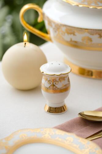 Diana 60 Piece Gold Porcelain Dinner Set For 12 People - 9