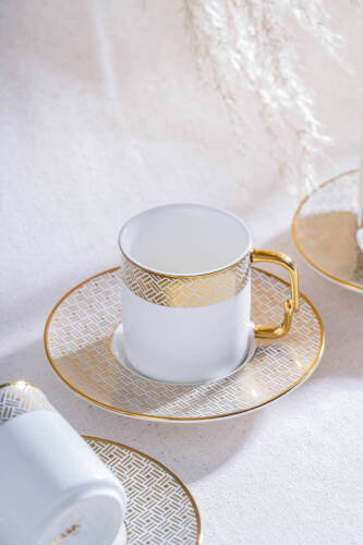 Doreen 6 Kişilik Kahve Fincan Takımı - 90 ml - 1