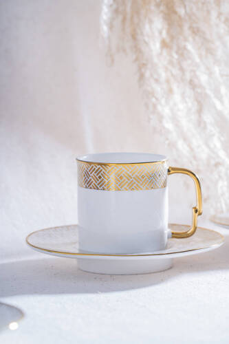 Doreen 6 Kişilik Kahve Fincan Takımı - 90 ml - 2