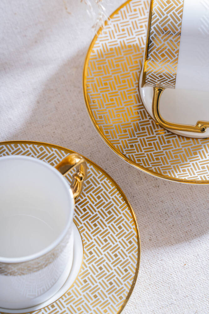 Doreen 6 Kişilik Kahve Fincan Takımı - 90 ml - 3