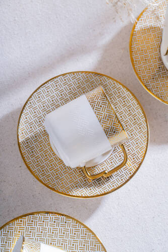 Doreen 6 Kişilik Kahve Fincan Takımı - 90 ml - 6