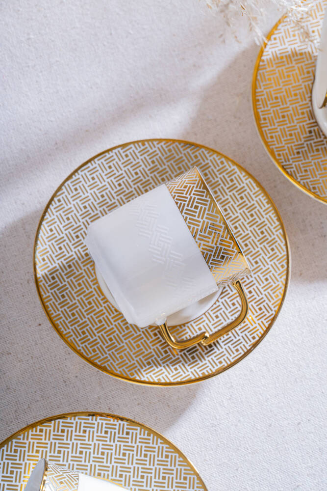 Doreen 6 Kişilik Kahve Fincan Takımı - 90 ml - 6