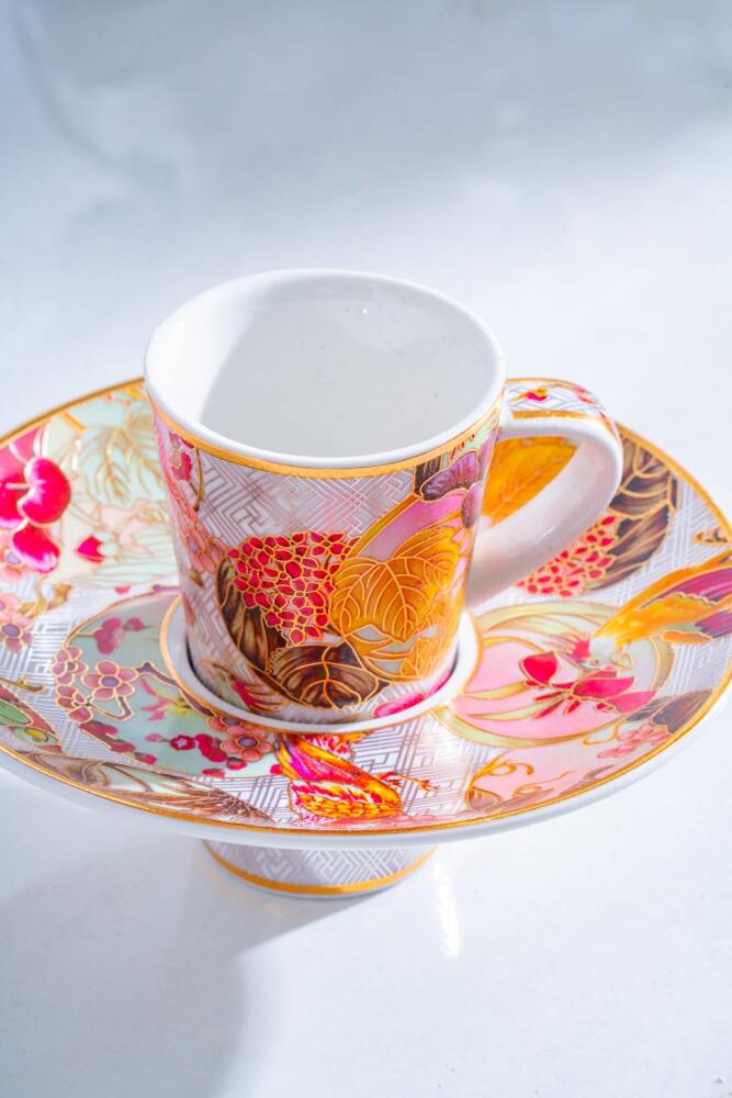 Dream 6 Kişilik Porselen Kahve Fincanı Takımı - 90 ml - 4