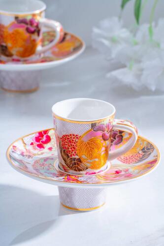 Dream 6 Kişilik Porselen Kahve Fincanı Takımı - 90 ml - 12