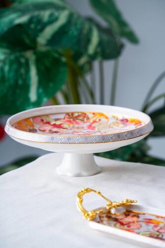Dream Ayaklı Sunum Tabağı - 25 cm - Acar