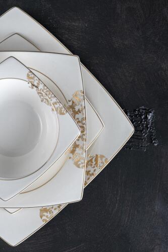 Elena 60 Pieces 12 Person Porceleen Dinner Set - 5