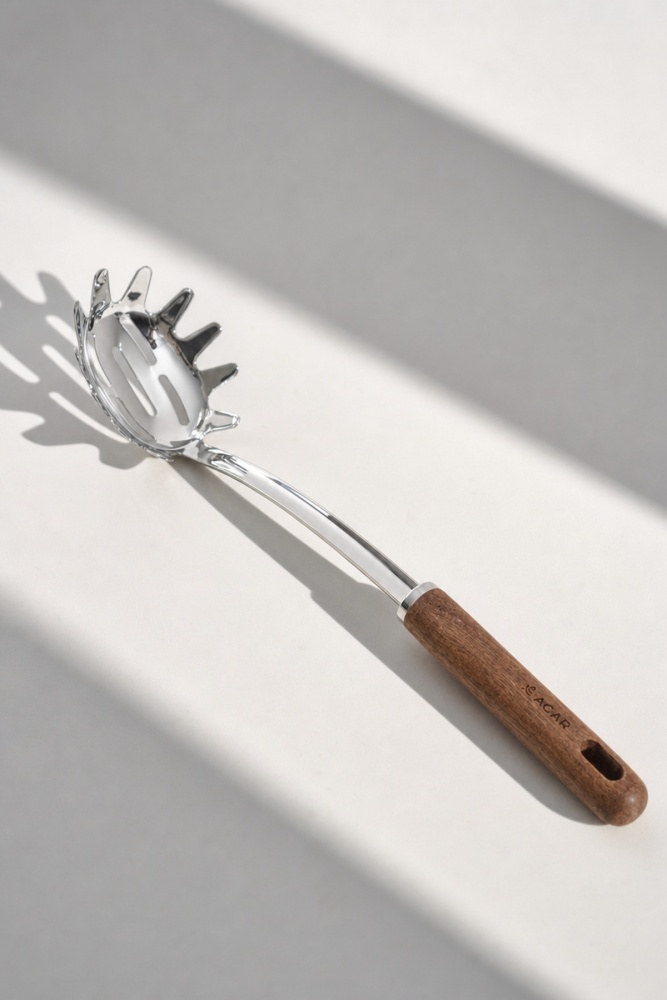 Elitecraft Paslanmaz Çelik Makarna Servis Kaşığı - 32 cm - 1