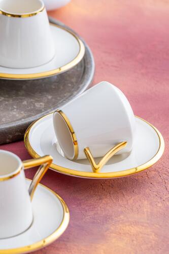 Elora Set Of 6 Coffee Cups - 90 Ml - 7