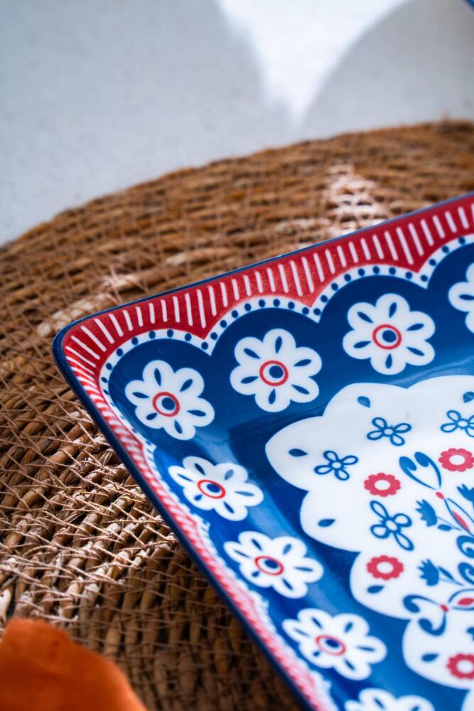 Elsie Dikdörtgen Sunum Tabağı - 22.5 cm - 2