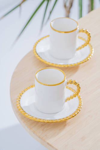 Elvira 2 Kişilik Kahve Fincanı Takımı - 90 ml - Acar