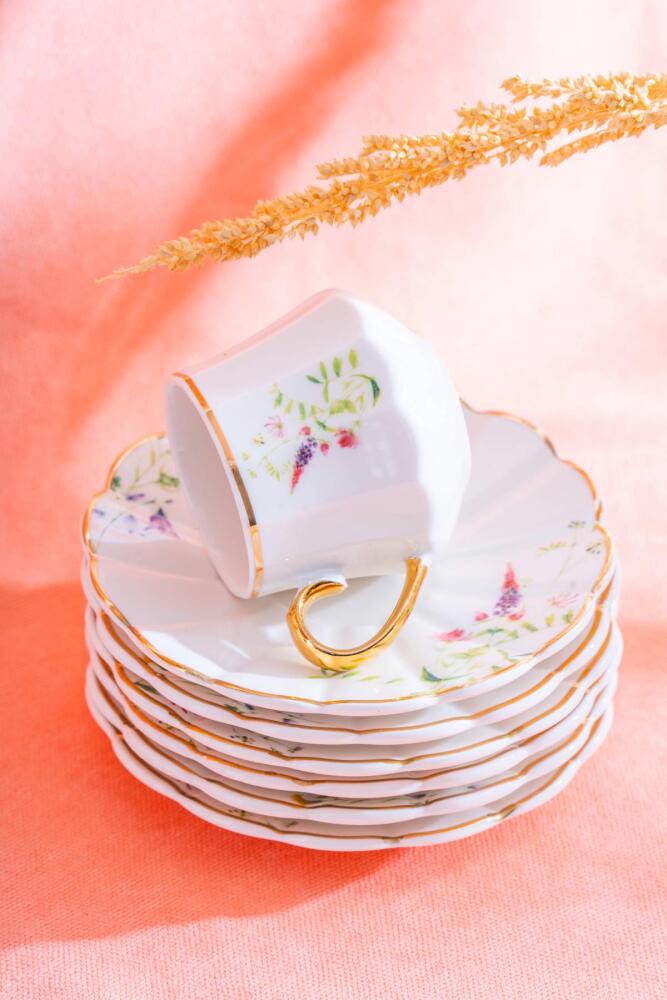 Elvira 6 Kişilik Kahve Fincanı Takımı - 90 ml - 2