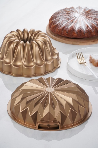 Essen 2li Döküm Kek Kalıbı - Gold - Acar