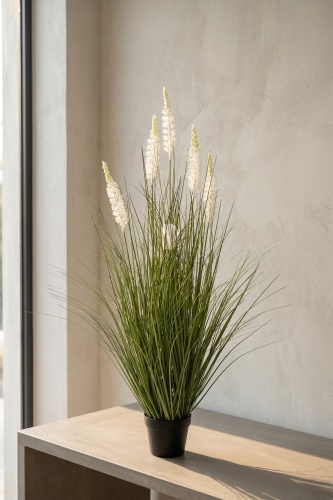 Eterna Bloom Yapay Saksılı Lavanta Beyaz - 90 cm - Acar