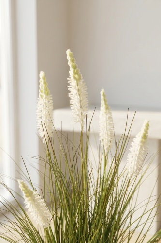 Eterna Bloom Yapay Saksılı Lavanta Beyaz - 90 cm - 2