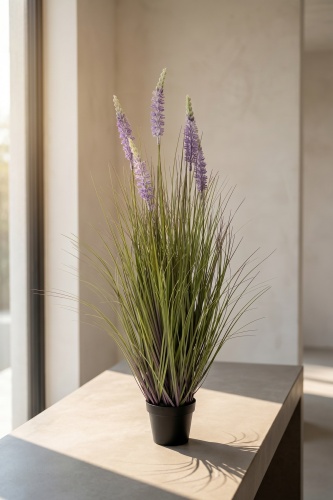 Eterna Bloom Yapay Saksılı Lavanta Mor - 90 cm - Acar