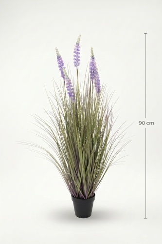 Eterna Bloom Yapay Saksılı Lavanta Mor - 90 cm - 3