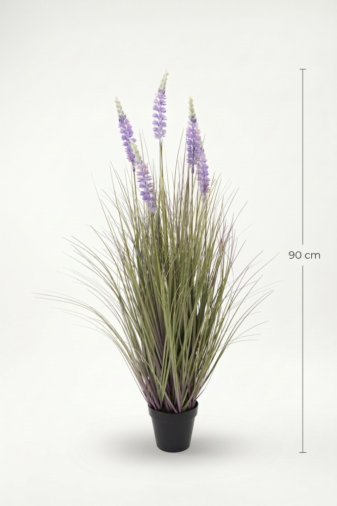 Eterna Bloom Yapay Saksılı Lavanta Mor - 90 cm - 3