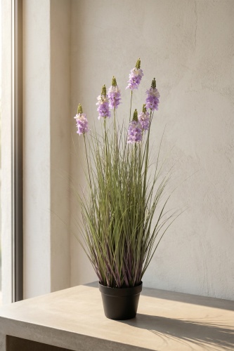 Eterna Bloom Yapay Saksılı Şebboy Mor- 90 cm - Acar