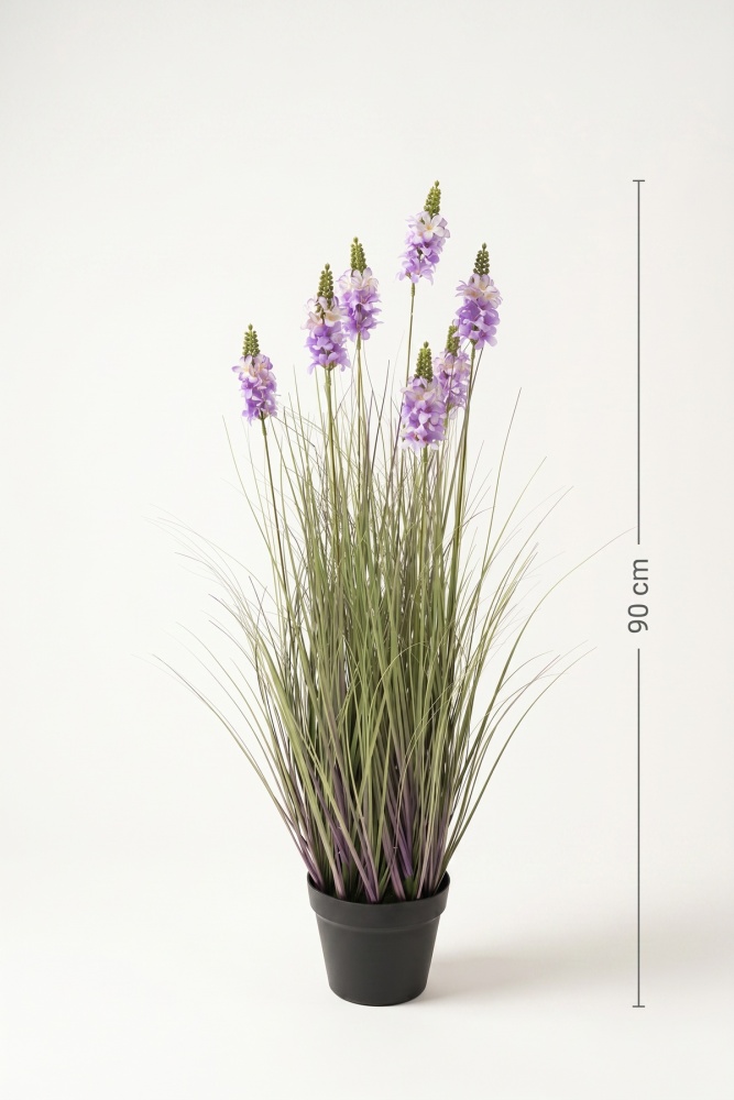 Eterna Bloom Yapay Saksılı Şebboy Mor- 90 cm - 3