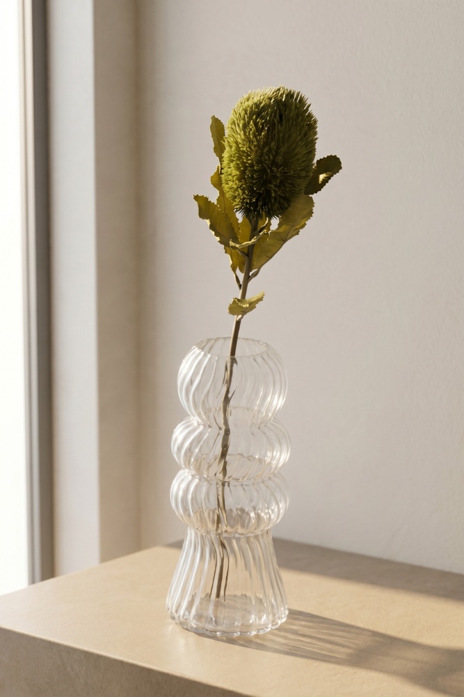 Eterna Bloom Yapay Tek Dal Banksia Çiçeği Yeşil - 65 cm - 1