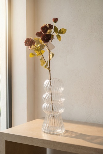 Eterna Bloom Yapay Tek Dal Çardak Gül Bordo - 65 cm - Acar