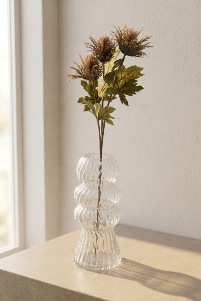 Eterna Bloom Yapay Tek Dal Deve Dikeni Kahverengi - 67 cm - 1