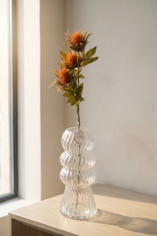 Eterna Bloom Yapay Tek Dal Deve Dikeni Turuncu - 67 cm - 1