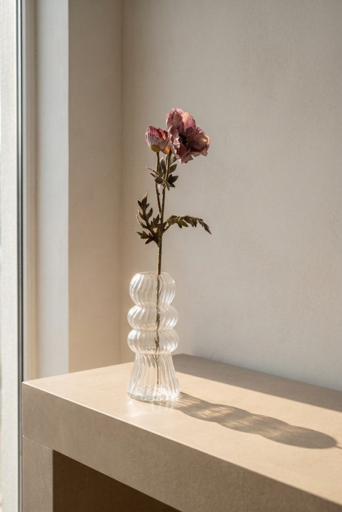 Eterna Bloom Yapay Tek Dal Gelincik Mor - 75 cm - 1