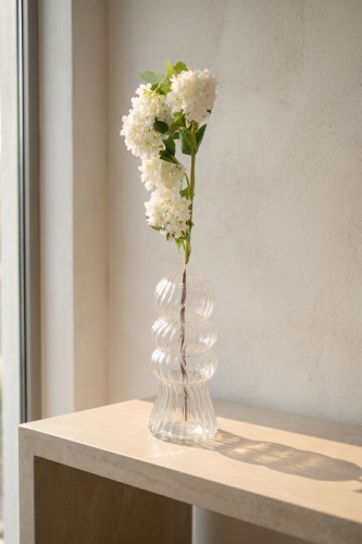 Eterna Bloom Yapay Tek Dal Kartopu Çiçeği Beyaz - 77 cm - Acar