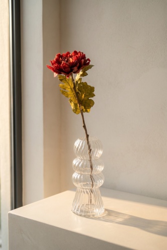 Eterna Bloom Yapay Tek Dal Krizantem Kırmızı - 65 cm