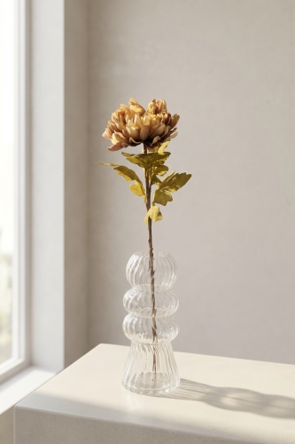 Eterna Bloom Yapay Tek Dal Krizantem Krem - 65 cm 