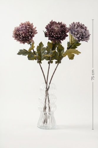 Eterna Bloom Yapay Tek Dal Krizantem Lila - 75 cm - 2