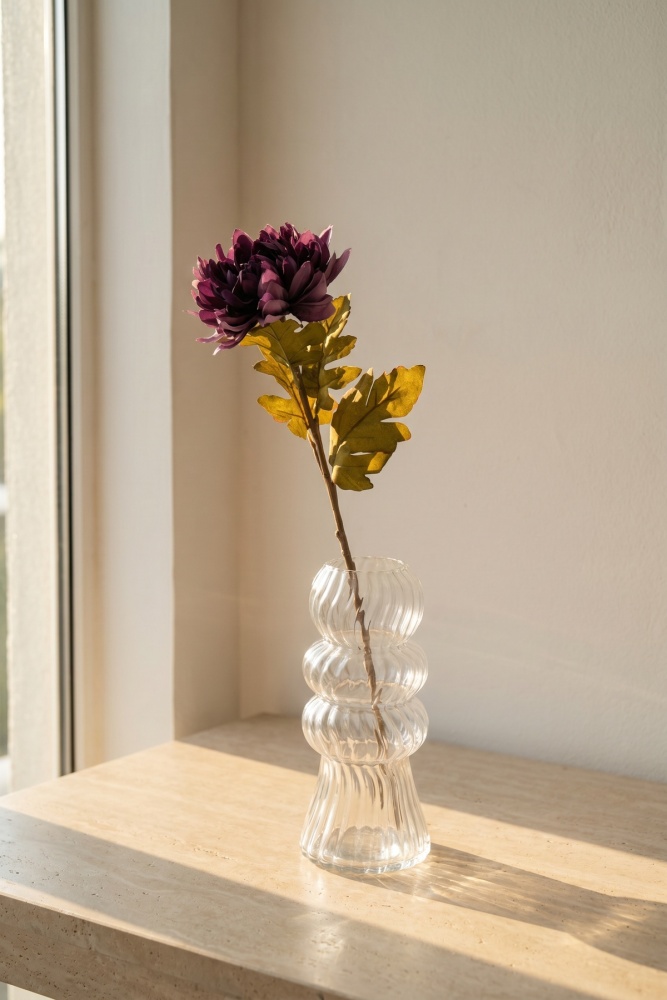 Eterna Bloom Yapay Tek Dal Krizantem Mor - 65 cm - 1