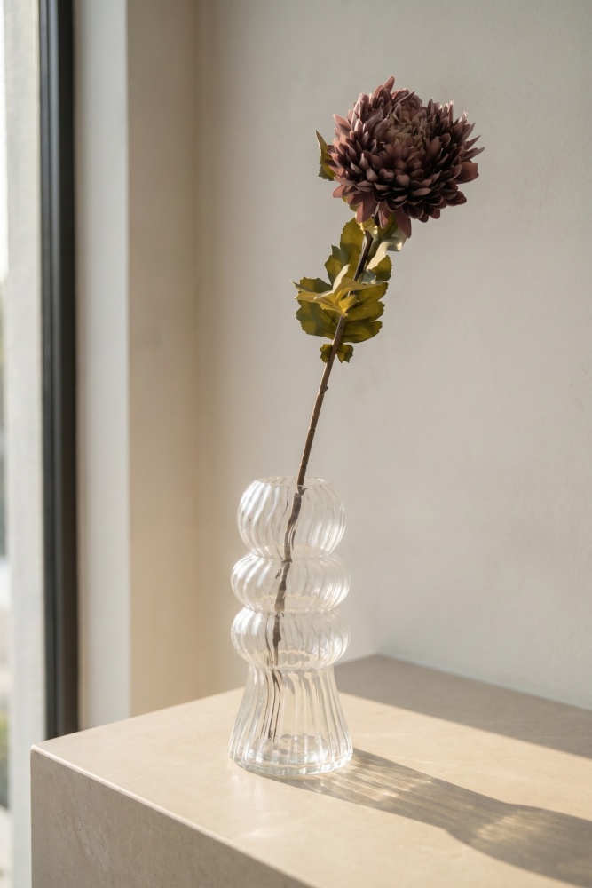 Eterna Bloom Yapay Tek Dal Krizantem Mor - 75 cm - 1