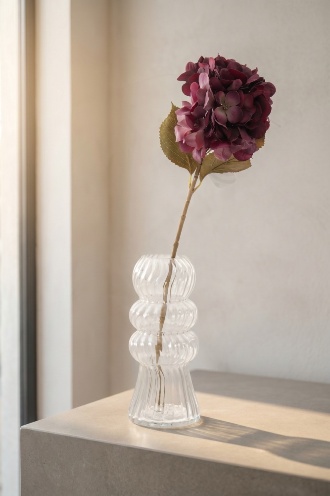 Eterna Bloom Yapay Tek Dal Ortanca Mor - 65 cm - 1