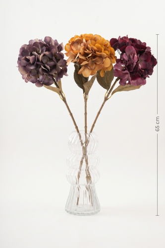 Eterna Bloom Yapay Tek Dal Ortanca Mor - 65 cm - 2