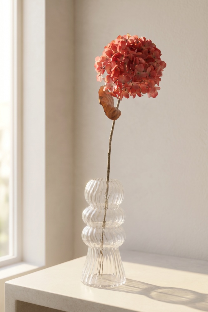 Eterna Bloom Yapay Tek Dal Ortanca Pembe - 74 cm - 1