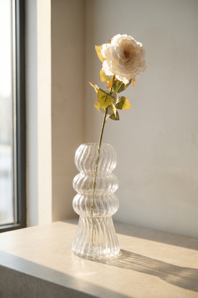 Eterna Bloom Yapay Tek Dal Şakayık Beyaz- 60 cm - 1