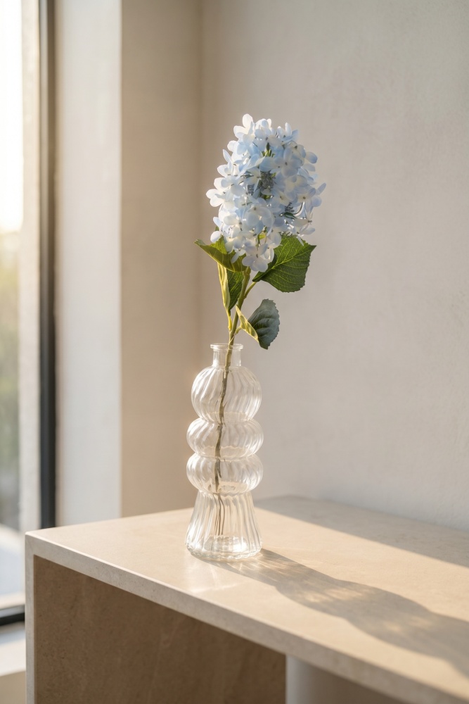 Eterna Bloom Yapay Tek Dal Salkım Ortanca Mavi - 80 cm - 1