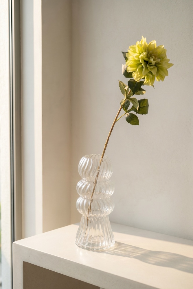 Eterna Bloom Yapay Tek Dal Yıldız Çiçeği Açık Yeşil - 70 cm - 1