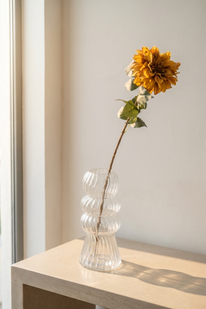 Eterna Bloom Yapay Tek Dal Yıldız Çiçeği Turuncu - 70 cm - 1