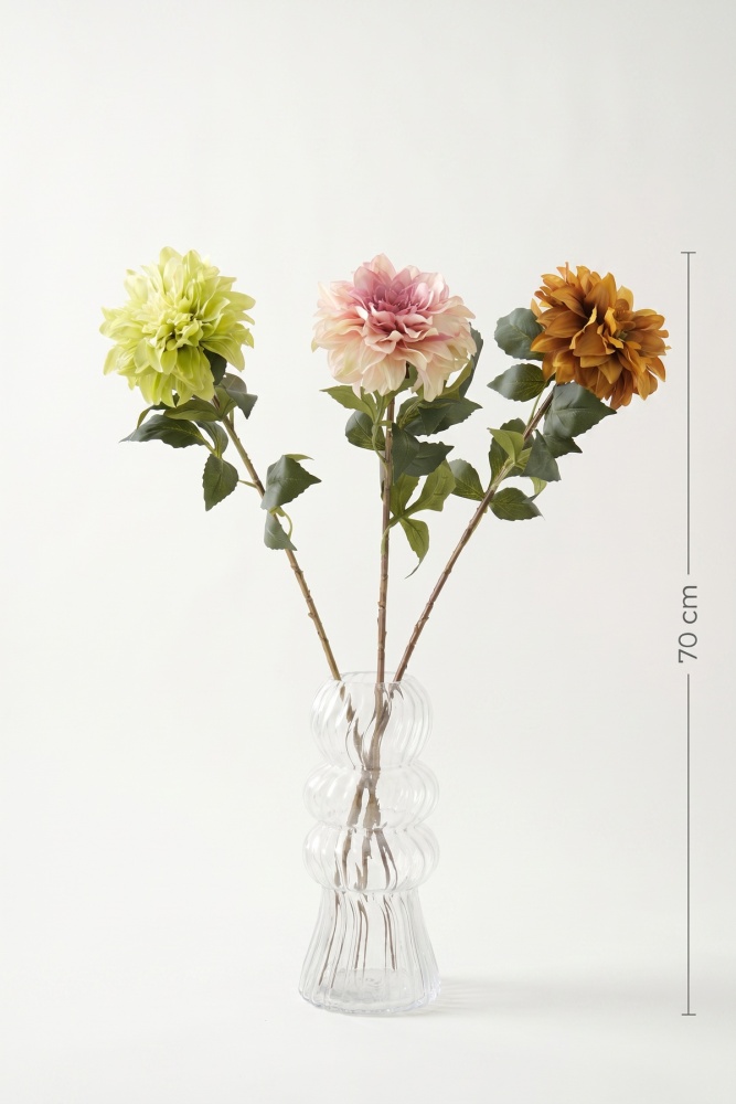 Eterna Bloom Yapay Tek Dal Yıldız Çiçeği Turuncu - 70 cm - 2