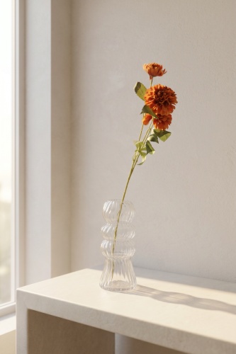 Eterna Bloom Yapay Tek Dal Yıldız Çiçeği Turuncu - 75 cm - Acar